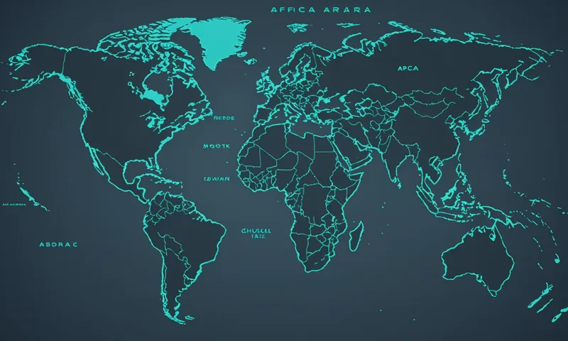 Stylized world map highlighting emerging market regions for survey fielding